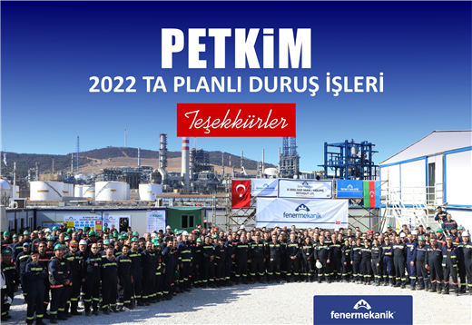 Petkim 2022 Büyük Duruş İşleri Tamamlandı